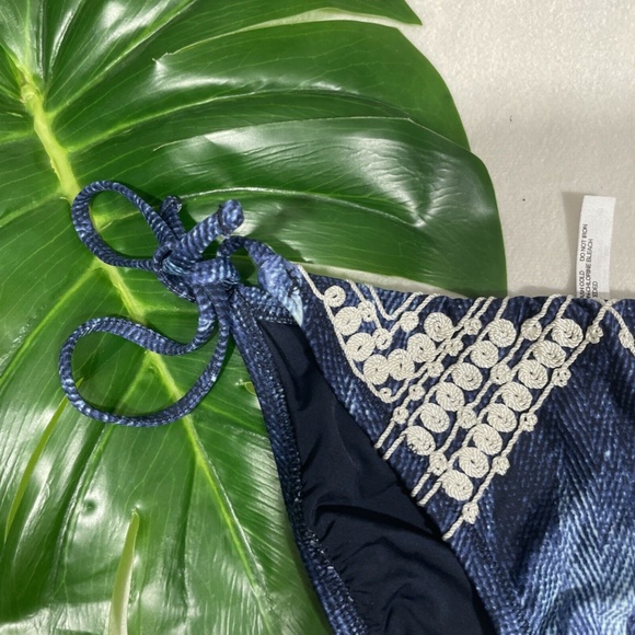 NWT‎ Nanette Lepore Deja Blue Vamp Bikini Bottom S - Picture 6 of 12